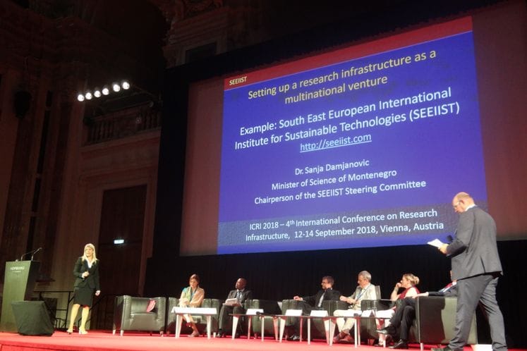 Ministarka Damjanović predstavila SEEIIST projekat na međunarodnoj konferenciji o istraživačkoj infrastrukturi u Beču