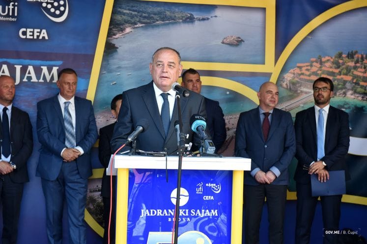 Potpredsjednik Vlade Milutin Simović otvorio u Budvi sajmove građevinarstva, vode i energetike