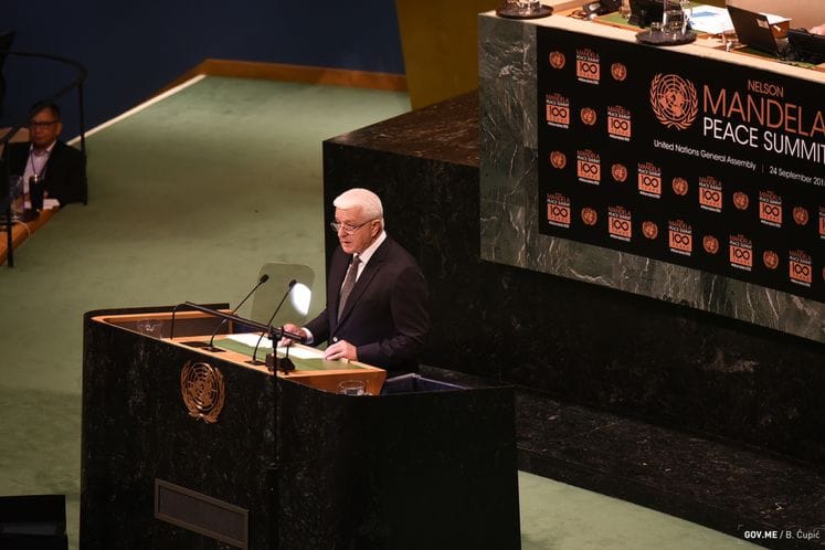 Premijer Marković na Mirovnom samitu „Nelson Mandela“: Sjećajući se svog prvog slanja vojnika u mirovnu misiju još 1897, CG i danas potvrđuje opredjeljenje da kontinuirano doprinosi svjetskom miru