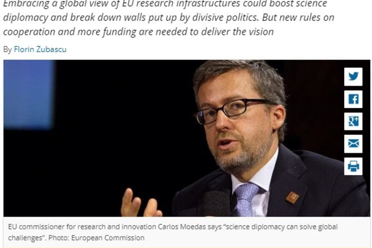 ScienceBusiness: Are research infrastructures the answer to all our problems?