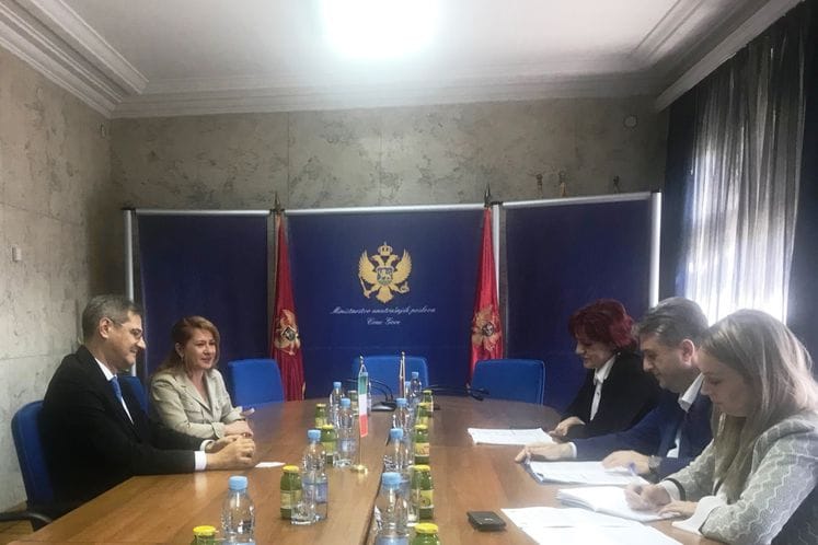 Upriličen prvi susret ministra Nuhodžića i novoimenovanog ambasadora Italije Zeliolija