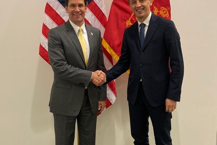 Bošković – Esper: Novo poglavlje u bilateralnim odbrambenim odnosima Crne Gore i Sjedinjenih Država