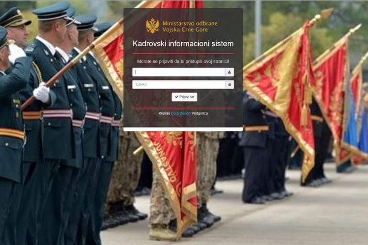 Počeo sa radom novi kadrovski informacioni sistem u Ministarstvu odbrane i VCG