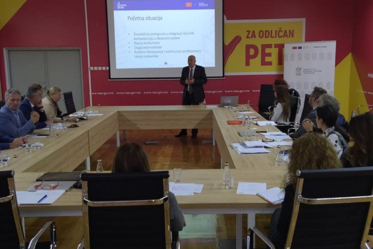 Održan Prvi sastanak Upravnog odbora projekta „Integracija ključnih kompetencija u obrazovni sistem u Crnoj Gori“ (IPA II)