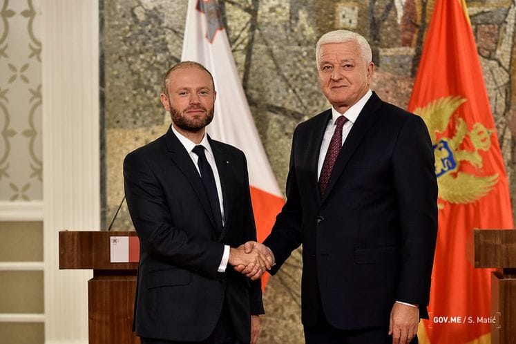 PMs Marković, Muscat: We foster excellent political and economic relations, Malta fully supports Montenegro's European integration