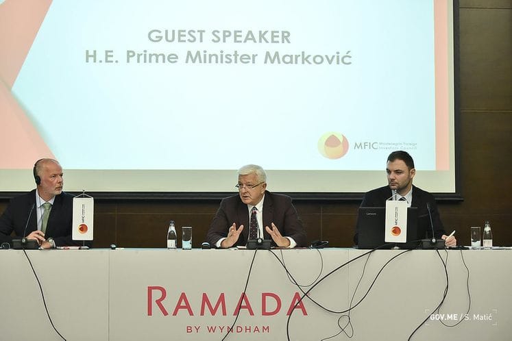 PM Marković to foreign investors: Government policy delivers great results, Montenegro among most prestigious investment destinations