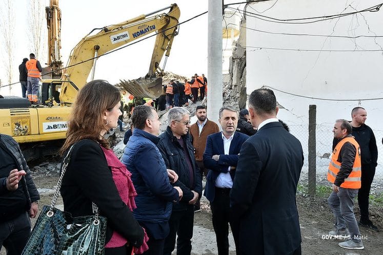 Ministers Nuhodžić, Hrapović in Durres: Montenegro, as friend and neighbour, expresses solidarity with Albania and willingness to help in earthquake relief