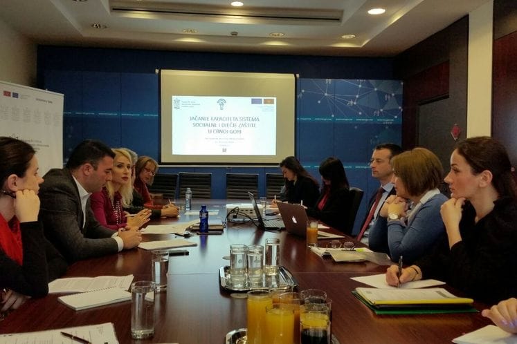 Održan prvi sastanak Upravnog odbora projekta za jačanje kapaciteta sistema socijalne i dječje zaštite u Crnoj Gori