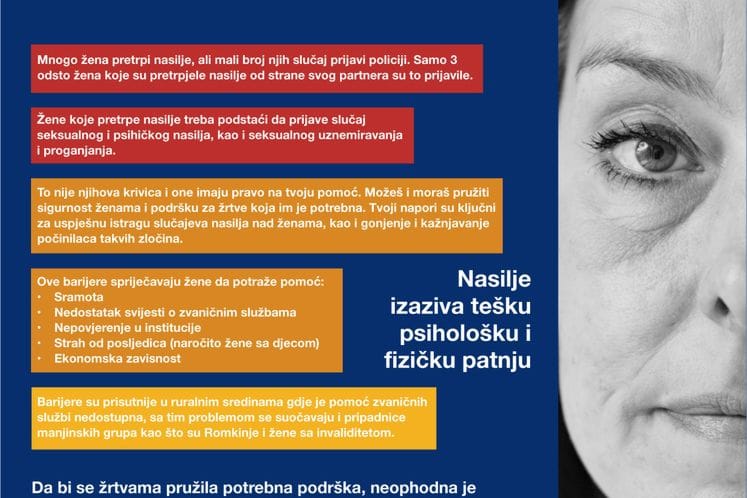 Uprava policije i OEBS zajedno u sprječavanju i borbi protiv nasilja nad ženama