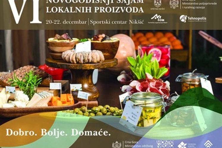 DPM Simović to open VI "New Year's Fair of Local Products" held in Nikšić