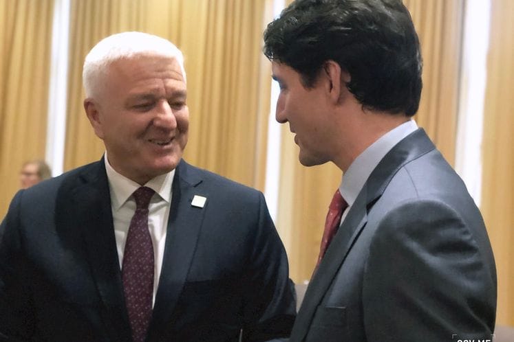 PM Marković meets with Canadian PM Trudeau and Latvian President Levits ahead of NATO Summit