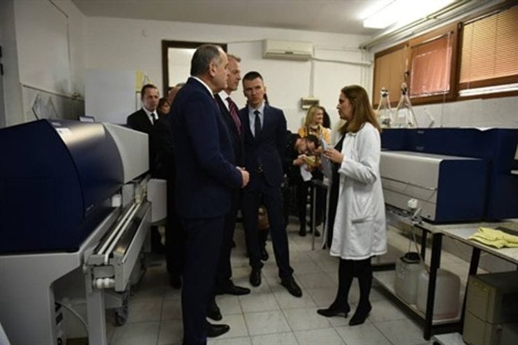 DPM Simović, Ambassador Orav put into operation Laboratory for milk and dairy products