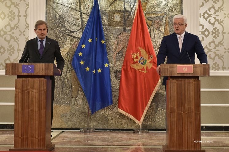 PM Marković, Commissioner Hahn: Montenegro promotes European perspective of region, wants faster progress towards EU