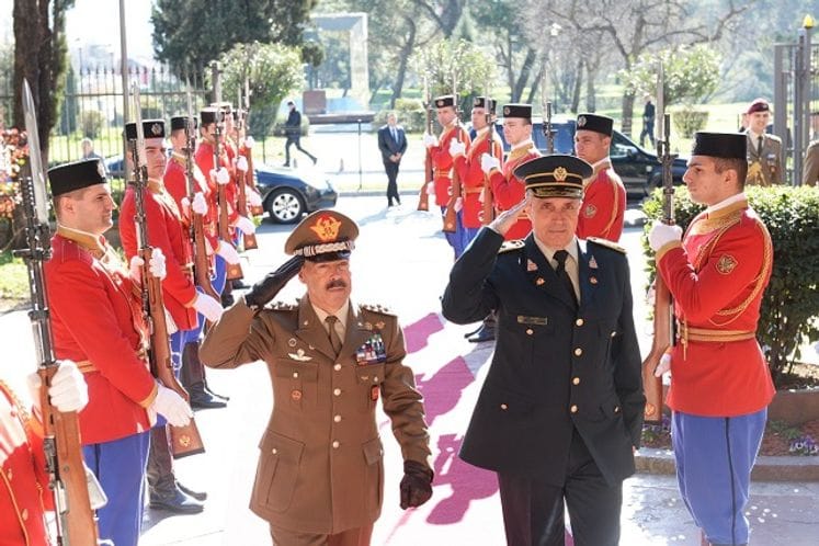 Načelnik Kopnene vojske italijanskih OS, general-potpukovnik Farina u posjeti Vojsci Crne Gore