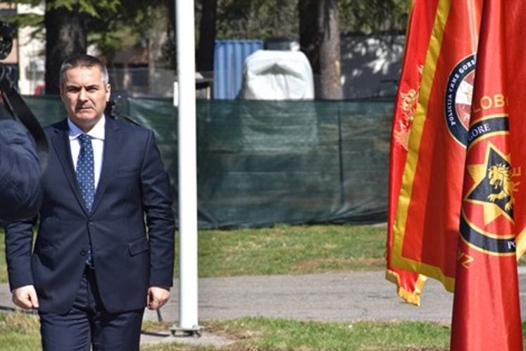 Parade of Uniformed Police Officers at Police Camp