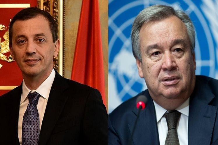 Bošković večeras sa generalnim sekretarom Ujedinjenih nacija, Antoniom Guterešom
