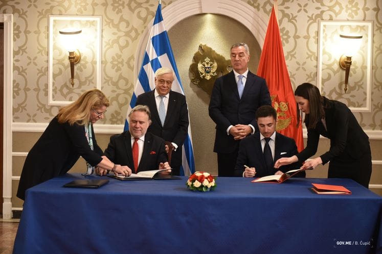 Potpisan Sporazum o saradnji u oblasti kulture između Vlade Crne Gore i Vlade Republike Grčke