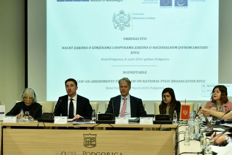 Održan okrugli sto na temu Nacrta zakona o izmjenama i dopunama Zakona o nacionalnom javnom emiteru RTCG