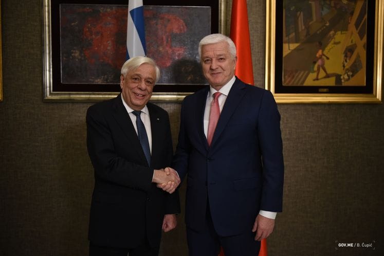 PM Marković meets with Greek President Pavlopoulos: Montenegro is country of European values