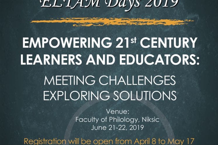 Dani ELTAM-a 2019: LINK ZA REGISTRACIJU UČESNIKA OTVOREN DO 17. MAJA