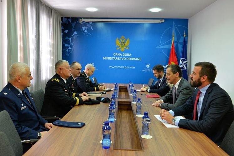 Direktor Združenog štaba Nacionalne garde Mejna u posjeti MO i VCG