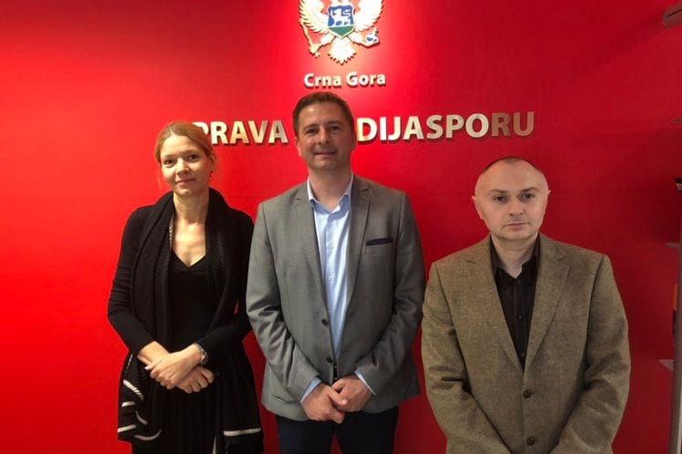 ČLAN UDRUŽENJA CRNOGORACA I PRIJATELJA CRNE GORE „DURMITOR“ IZ BAČKOG DOBROG POLJA U POSJETI UPRAVI ZA DIJASPORU