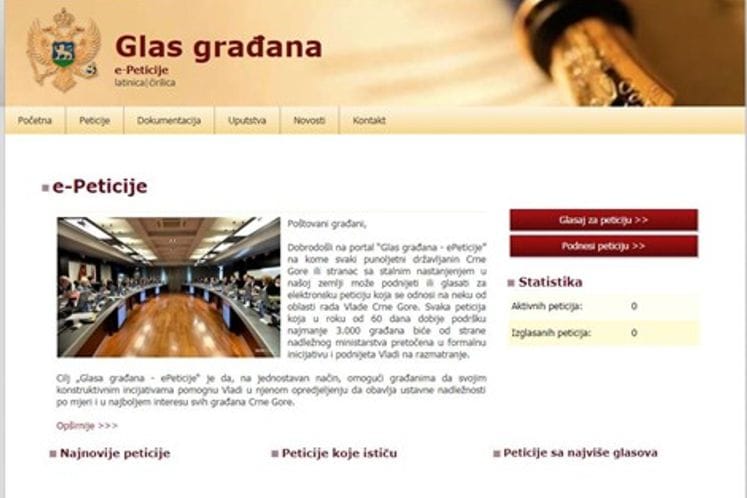 "Citizen's Voice e-Petition" platform is active again