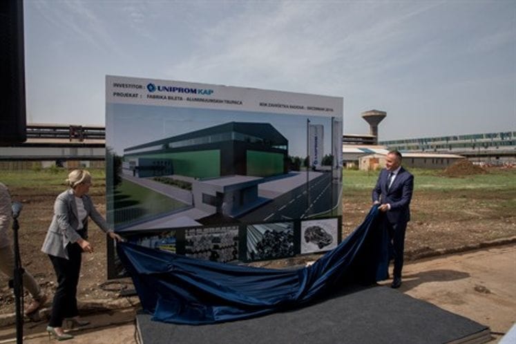 Construction works on aluminum billets factory in Uniprom KAP begin