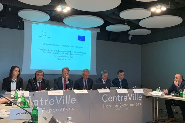 Održana nacionalna radionica - Borba protiv neformalnog zapošljavanja u Crnoj Gori: trenutna situacija i put ka napretku