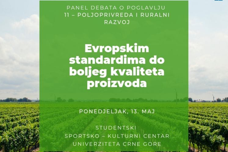 Javna debata o poglavlju 11 – Poljoprivreda i ruralni razvoj