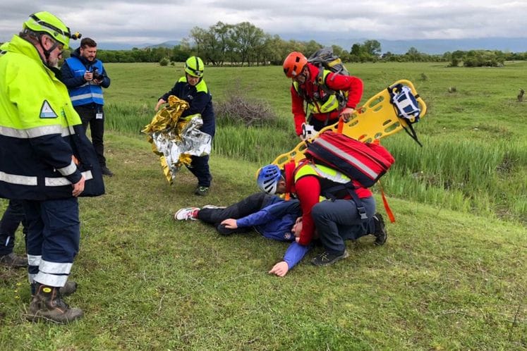 Terenska vježba u Nikšiću i Danilovgradu: Specijalizovani timovi testiraju procedure pružanja pomoći u slučaju poplava