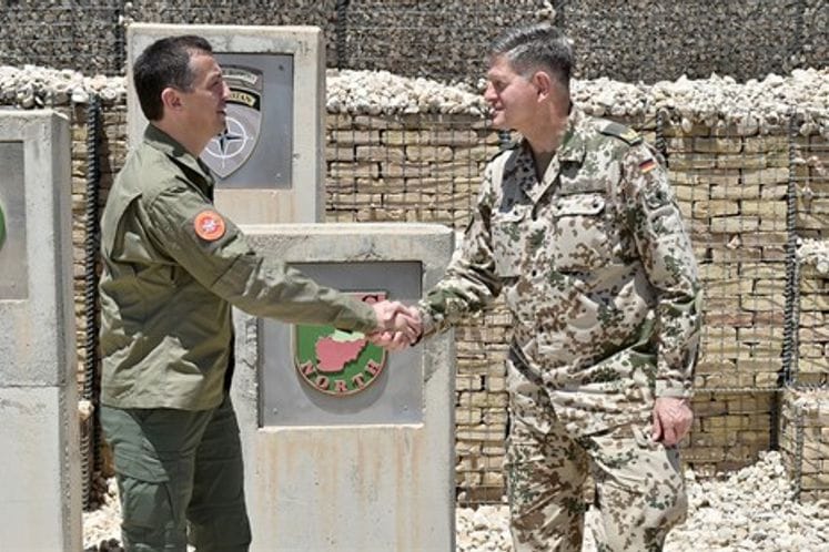 Defense Minister Bošković meets in Afghanistan with Commander for TAAC-North, General Gerhard Ernst-Peter Klaffus