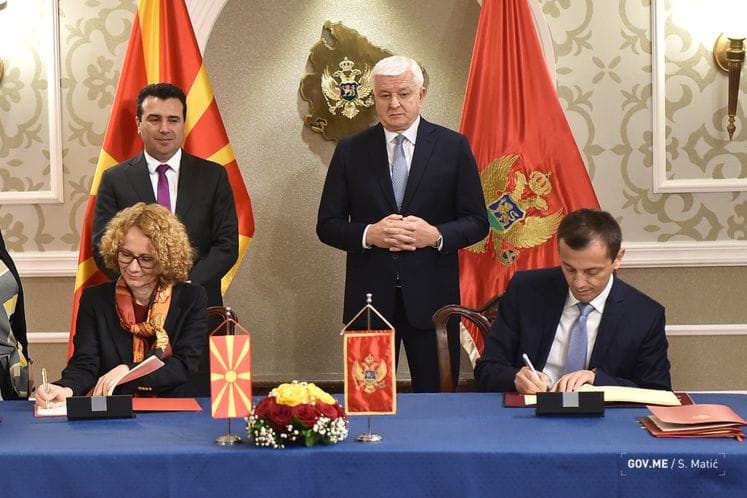 Bošković i Šekerinska potpisali Sporazum između vlada Crne Gore i Republike Sjeverne Makedonije o razmjeni i uzajamnoj zaštiti tajnih podataka