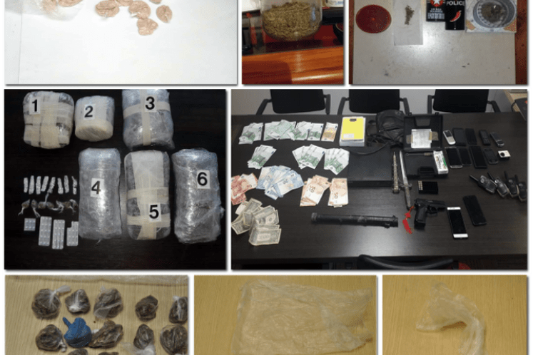 Podgorica: Policija oduzela 8.335 eura za koje se sumnja da su stečene prodajom droge, heroin i marihuanu namijene uličnoj prodaji, kao i nož, pištolj, municiju, vozila i sredstva komunikacije i nadzora
