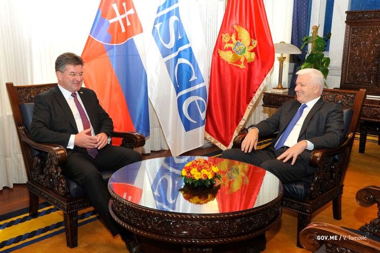 PM Marković meets with OSCE's Lajčák: Montenegro is reliable partner of OSCE that fulfills its obligations