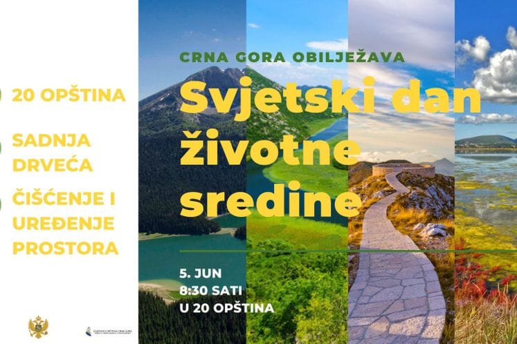 Crna Gora obilježava Svjetski dan životne sredine: U 20 opština akcije čišćenja i sađenja