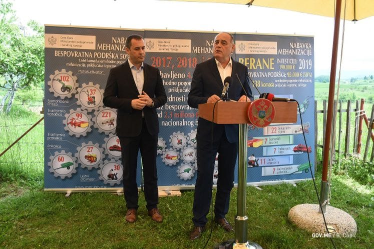 Potpredsjednik Simović u Beranama predstavio rezultate još jednog poziva za podršku: Veliko interesovanje crnogorskih poljoprivrednika za nabavku mehanizacije