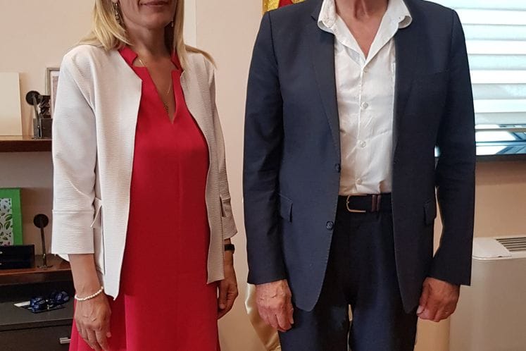 Susret ministarke Damjanović i Nj.E. Princa Nikole Petrovića – Njegoša