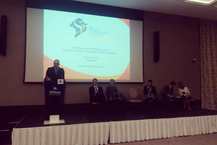 Generalni direktor Safet Korać na radionici „Nacionalni strateški dijalog o nedozvoljenoj trgovini u Crnoj Gori“