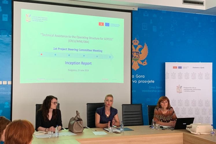 Završena početna faza projekta tehničke podrške strukturi koja realizuje Program EU-CG za zapošljavanje, obrazovanje i socijalnu zaštitu