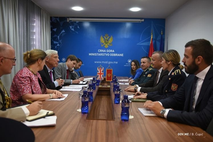 Lord Hau Frederik Kurzon kod Filipovića povodom posjete britanskih tajfuna Crnoj Gori