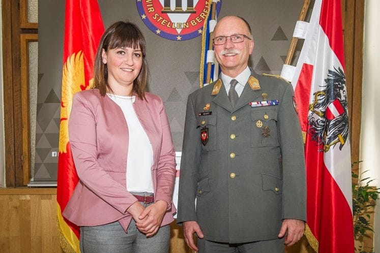 Beč: Ljuljanaj-Jovićević u posjeti Federalnom ministarstvu odbrane Republike Austrije