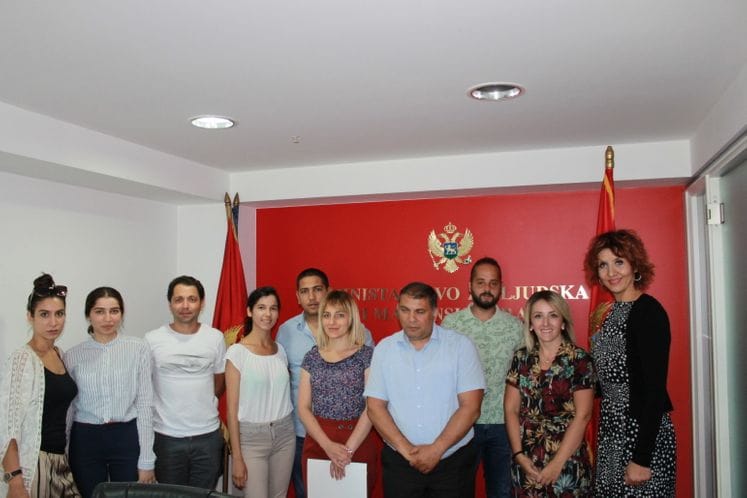 Učesnici/e Programa studentskog aktivizma “Glas studentima” u posjeti Ministarstvu za ljudska i manjinska prava