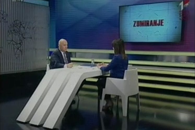 GOSTOVANJE: Ministar finansija Darko Radunović u emisiji "ZUMIRANJE" na TVCG