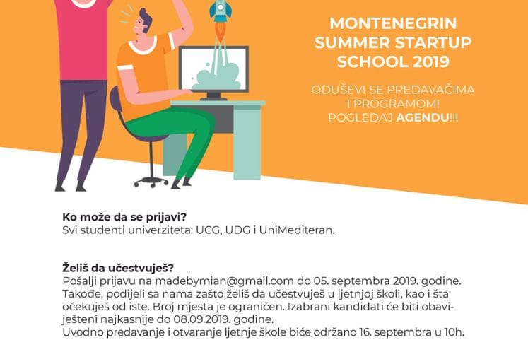 Prva ljetnja škola startapa - prijave do 5. septembra