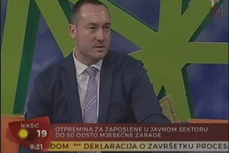GOSTOVANJE: V.d. generalnog direktora Direktorata za državni budžet, Bojan Paunović u Jutarnjem programu na RTCG