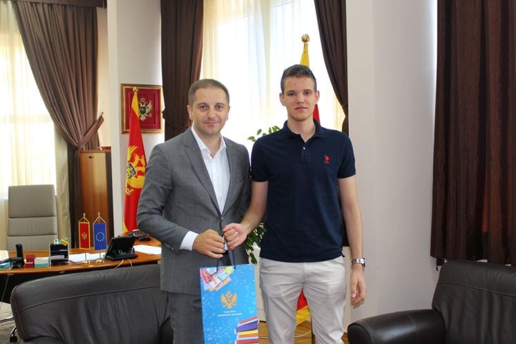 Šehović primio Kostu Vukićevića, osvajača bronzane medalje na Balkanskoj matematičkoj olimpijadi