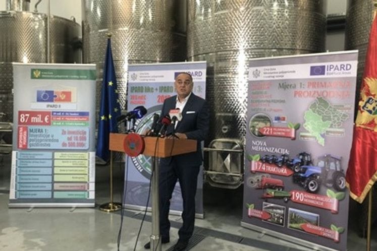 DPM Simović presentes results of EU, Government's support to agriculture, announces new IPARD public calls