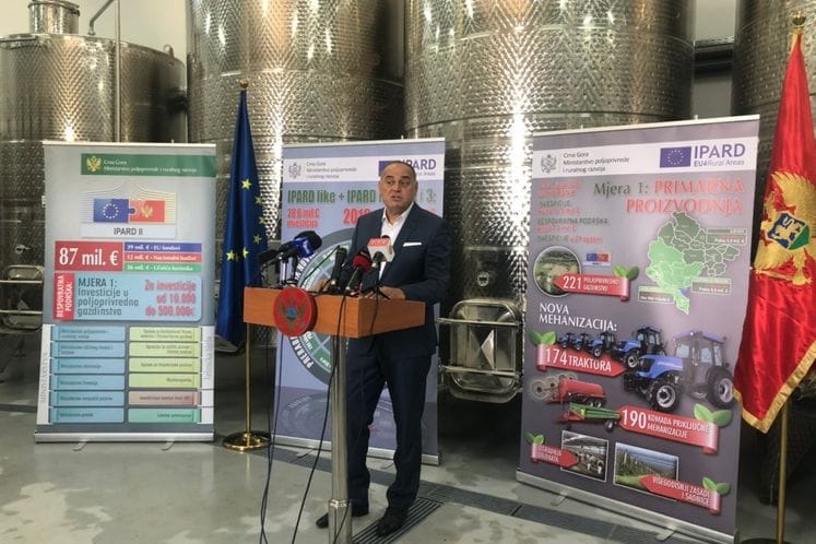 Potpredsjednik Simović predstavio rezultate podrške EU i Vlade sektoru poljoprivrede i najavio nove IPARD pozive