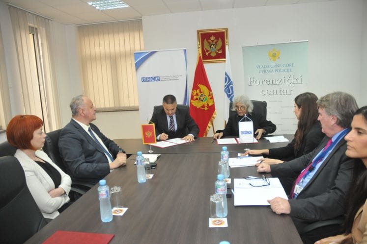 Podrška Misije OEBS-a u Crnoj Gori Upravi policije nastavljena kroz donaciju vrijedne opreme Forenzičkom centru